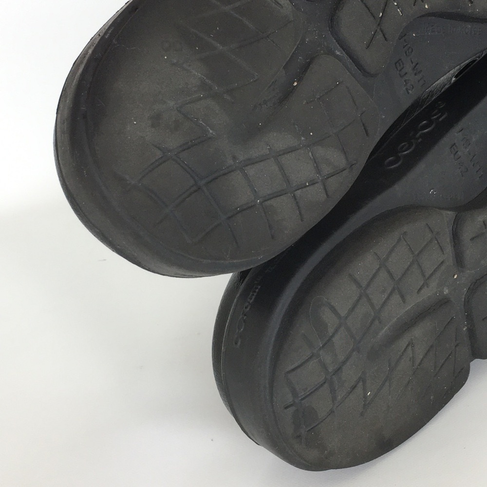 OOFOS Oocloog Luxe Recovery Shoes Men’s Size 9 Comfort Slip On Mules Clogs Black - Picture 13 of 14